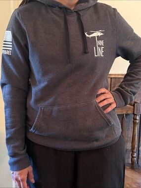 Nine Line Women's Gray Pullover Hoodie